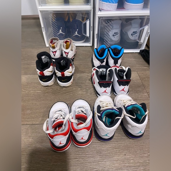 6 Pairs of Toddler Retro Jordan’s size 4c & 5c - Picture 4 of 6